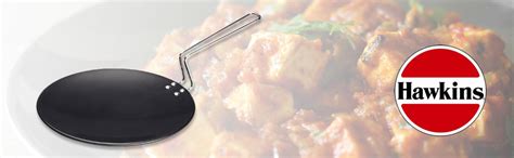Buy Hawkins Futura 26 cm Tava, Hard Anodised Tawa with Stainless Steel ...