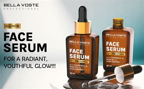 Bella Voste Professional 10% NIACINAMIDE Face Serum with Chamomile ...