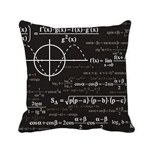 Curve Graphs Mathematical Formula Calculations Square Throw Pillow ...