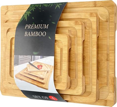 Amazon.com: Grande Home Wooden Cutting Boards for Kitchen – 5-Pcs ...