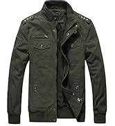 Buy L'MONTE Men's Imported Military Style Cotton Cargo Jacket with ...