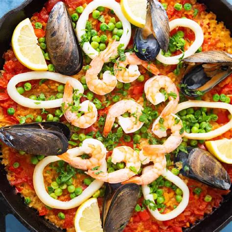 Spanish Seafood Paella Recipe Miguel Maestre's Seafood Paella Good