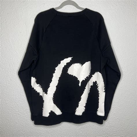 H&M XO The Weeknd Sweatshirt Crewneck Black Big Logo H&M | Grailed