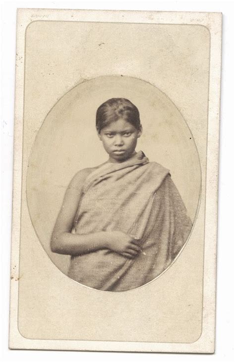 Albumen Photogrph of an Assamese Girl - c1880's - Old Indian Photos