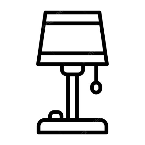 Floor Lamp Line Icon Vector, Floor Lamp Icon, Floor Lamp, Decor PNG and ...