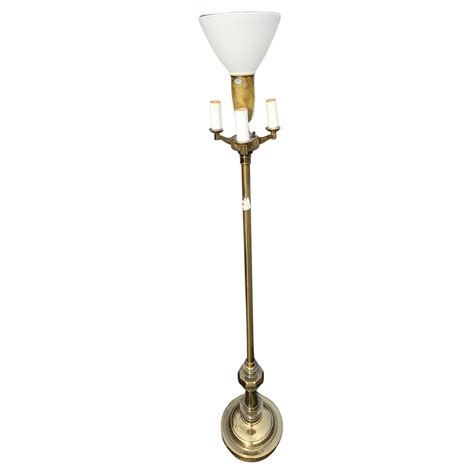 Stiffel Brass Tulip Shade Floor Lamp For Sale at 1stDibs | stiffel ...