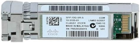Cisco SFP-10G-SR; 10G Base-SR SFP Module : Amazon.in: Industrial ...