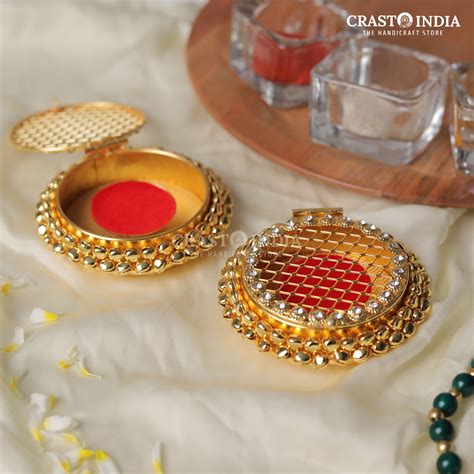 PACK OF 3 PCS - CRASTO INDIA HANDCRAFTED GHUNGHROO VELVET COIN BOX ROU ...