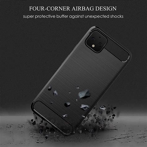 Casotec Carbon Fiber Shock Proof Rugged Armor Case Cover with Metallic ...