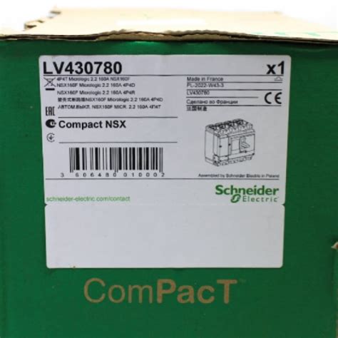 Schneider Electric 4P4T Micrologic 2.2 160A Compact India | Ubuy