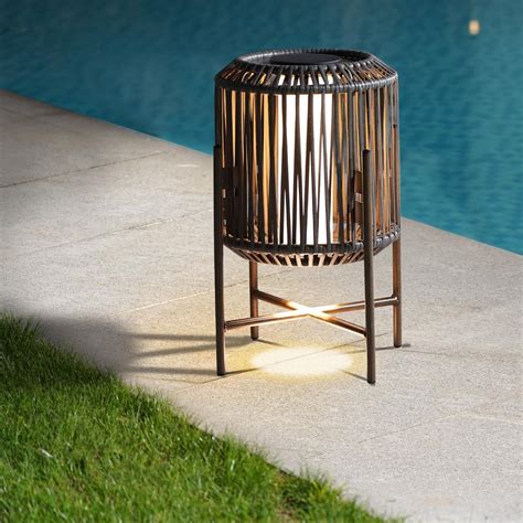 Solar Yard Mordern Floor Lamp, 22" Outdoor&Indoor Decorative Light with ...