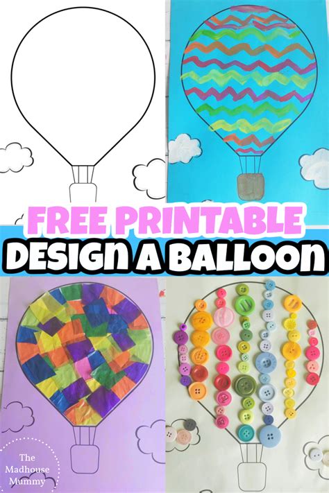 craft ideas hot air balloon