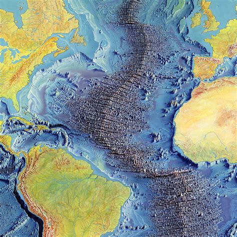 Atlantic Ocean Floor Map