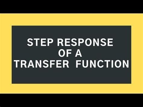 Image result for Find Transfer Function From Step Response