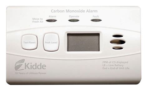 KIDDE, Carbon Monoxide, 10 Year Sealed Battery, Carbon Monoxide Alarm ...