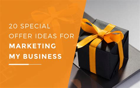 25 Special Offer Ideas For Marketing My Business - JDR Group