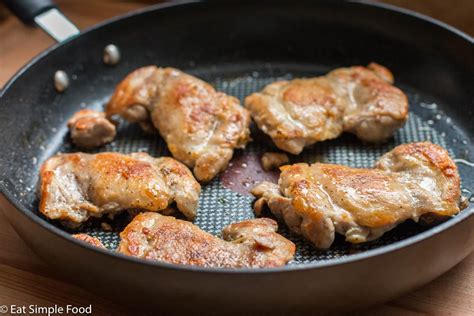 Easy Pan Fried Boneless Chicken Thighs Recipe and Video - Eat Simple Food