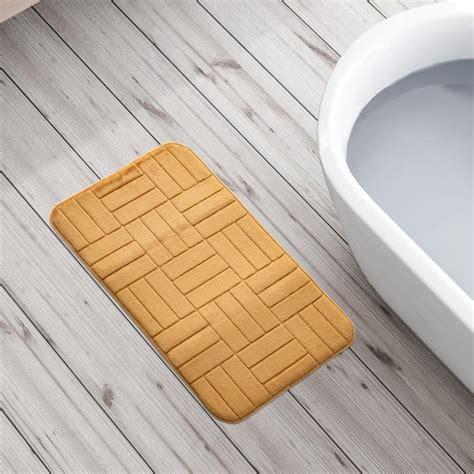 Buy Buttercup Lines Memory Foam Anti-Slip Embossed Bath Mat - 40x60cm ...