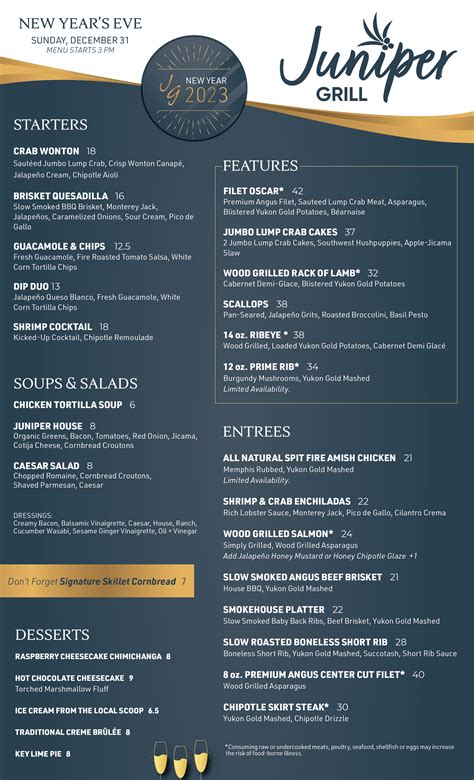 All Day Menu – Ballantyne - Juniper Grill