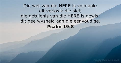 08 Junie 2023 - Bybelvers van die dag - Psalm 19:8 - DailyVerses.net