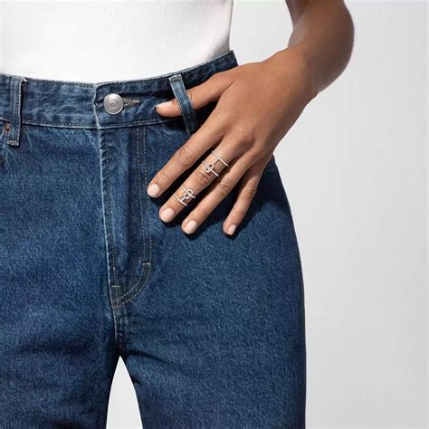 Move Uno Diamond Double Ring in White Gold | Messika 12857-WG