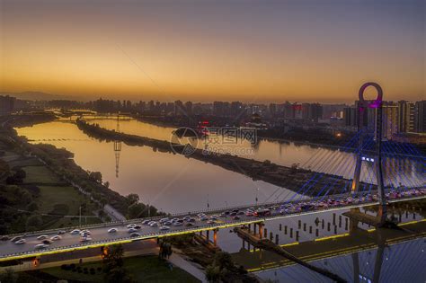 古都咸阳渭河大桥高清图片下载-正版图片501571408-摄图网