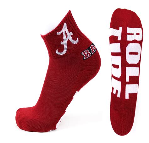 Donegal Bay Alabama Crimson Tide Red Cotton Comfort Quarter Socks Unisex One Size - Walmart.com
