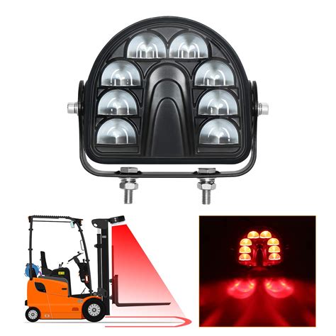 Buy BESTZHEYU 1PC LED Forklift Arch Safety Light Red 80W 2000LM DC10 ...
