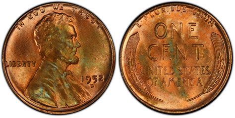 1952-D 1C, RB (Regular Strike) Lincoln Cent (Wheat Reverse) - PCGS ...