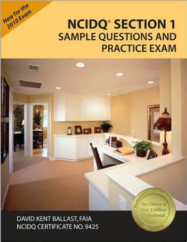 Buy NCIDQ Section 1 Sample Questions and Practice Exam (text only) by D ...