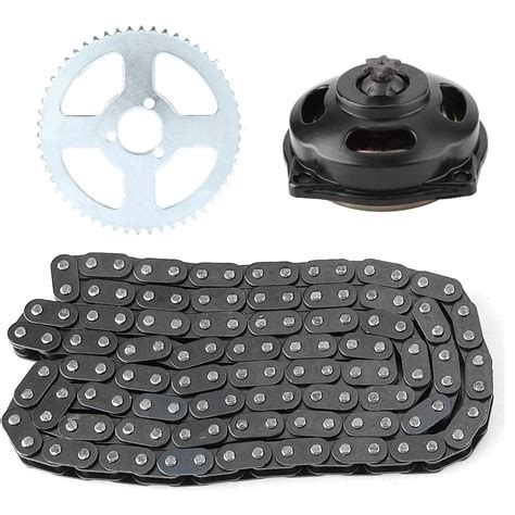 Motorcycle Sprocket Kit, Drive System T8F Chain with 6T Gear Box, Rear ...