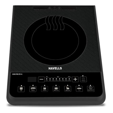 Buy Havells Cook PB-16 1600 Watts Induction Cooktop, Black Online ...