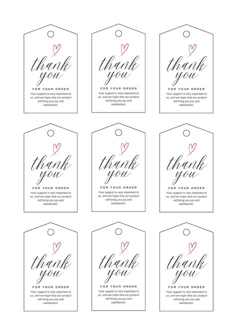 Free Printable Blank Gift Tags Template | Template Samples