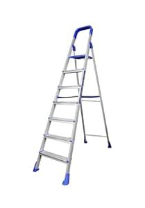 Quantes Stairway 7-Step Aluminium Folding Heavy Duty Step Ladder ...