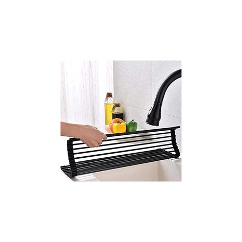 Buy Ahyuan Large Roll up Dish Drying Rack Foldable Dish Rack Over Sink ...