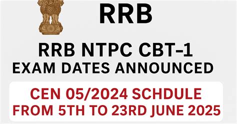 RRB NTPC Exam Dates Schedule - Check now - Jobs Results Admissions ...