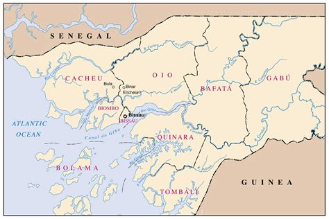 Maps of Guinea-Bissau | Map Library | Maps of the World