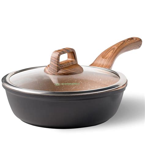 Buy Ecowin Nonstick Deep Frying Pan Skillet with Lid, 10 Inch/ 3Qt ...