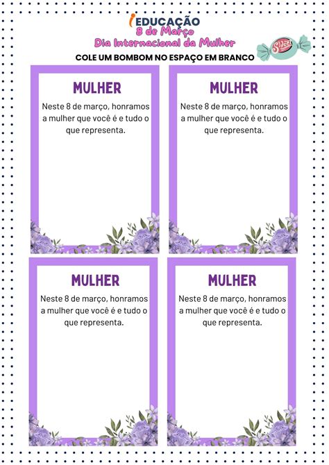 Lembrancinhas para o Dia das Mulheres