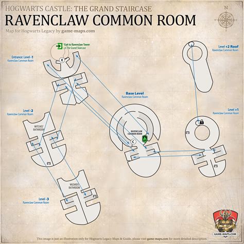 Hogwarts Legacy Map of Hogwarts Castle