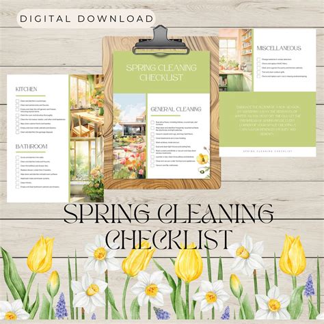 Spring Cleaning Checklist 的图像结果