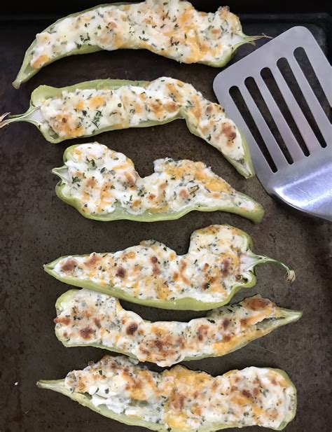 Savory Moments: Cheese stuffed banana peppers