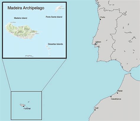 Madeira Island Map