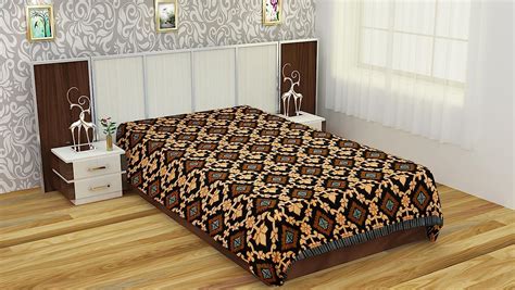 Chennimalai Metro 300 TC Cotton Single Handloom Bedsheet - Multi-Color ...
