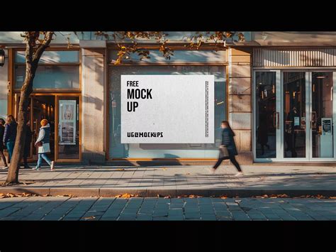 Storefront Poster Mockup (PSD)