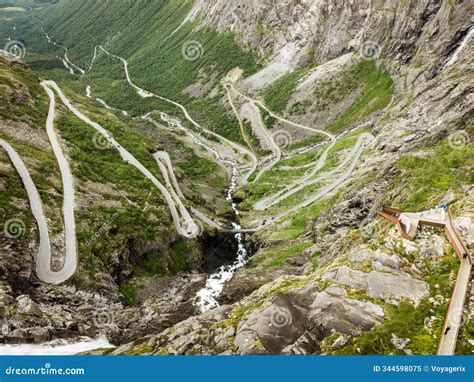 Trollstigen Mountain Road in Norway Stock Image - Image of traveling ...