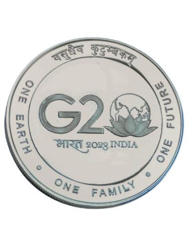 India Govt. G20 India 2023 One Earth One Family One Future Com coin
