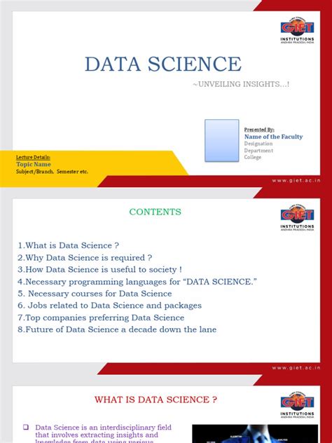 Image result for Introduction to Data Science PPT