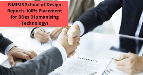 NMIMS School of Design Reports 100% Placement for BDes (Humanising ...