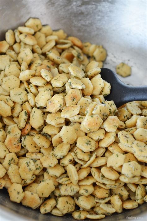 Ranch Oyster Crackers Recipe with Dill - Finding Zest